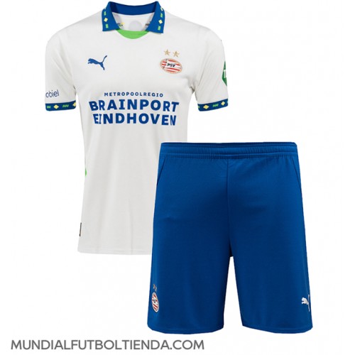 Camiseta PSV Eindhoven Tercera Equipación Replica 2024-25 para niños mangas cortas (+ Pantalones cortos)